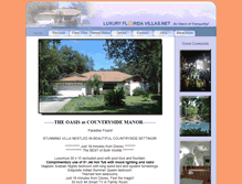 Tablet Screenshot of luxuryfloridavillas.net